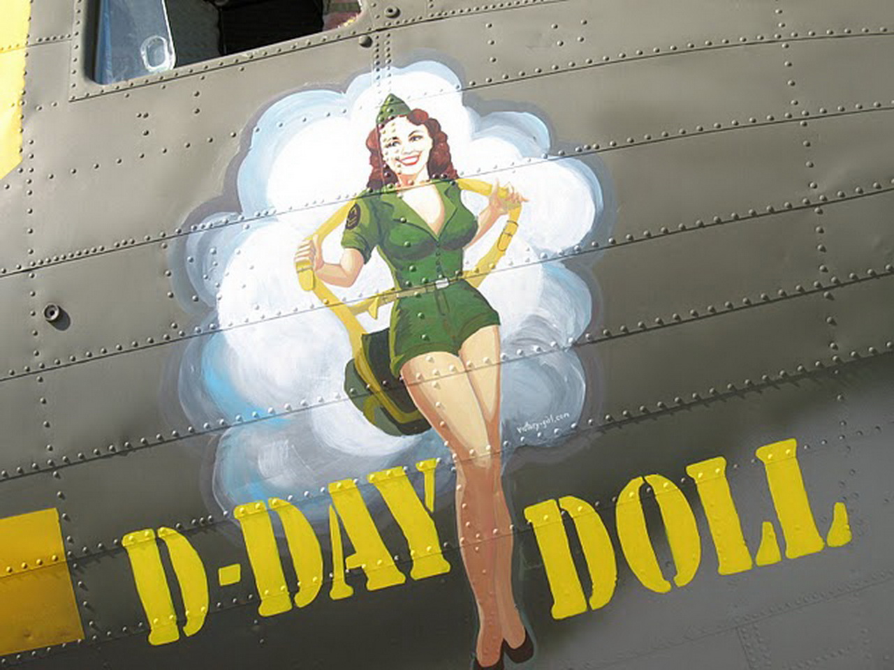 C-53 Aircraft D-day Doll aircraft nose art